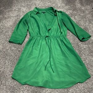 5/$25 Gap Factory Work Dress Emerald Green Small
